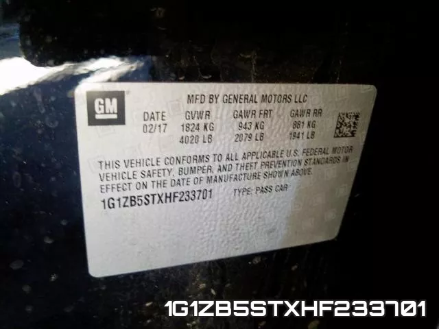 1G1ZB5STXHF233701 фото 2