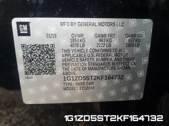1G1ZD5ST2KF164732 фото 2