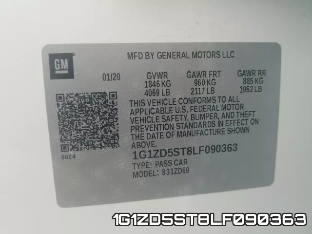 1G1ZD5ST8LF090363 фото 2