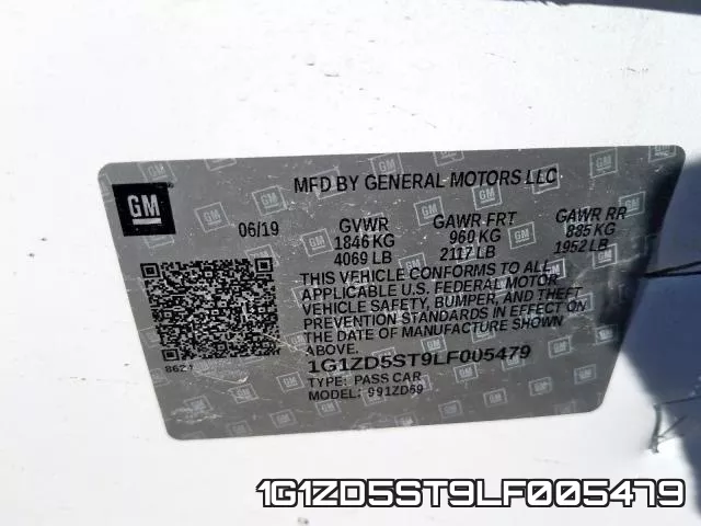 1G1ZD5ST9LF005479 фото 2
