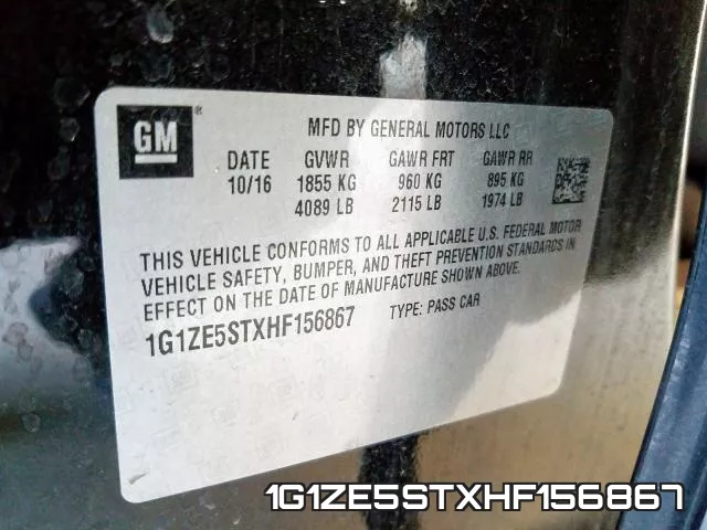 1G1ZE5STXHF156867 фото 2