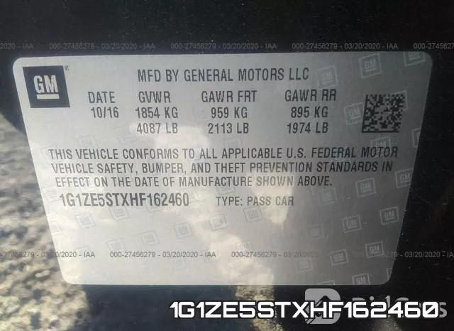 1G1ZE5STXHF162460 фото 10