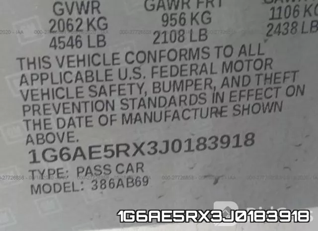 1G6AE5RX3J0183918 фото 10