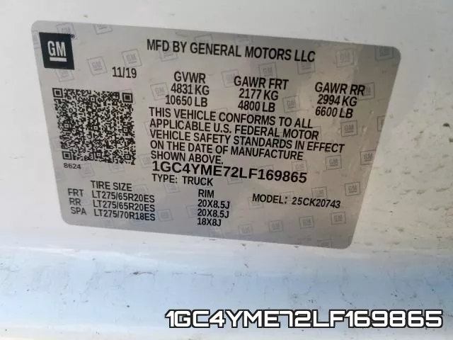 1GC4YME72LF169865 фото 2