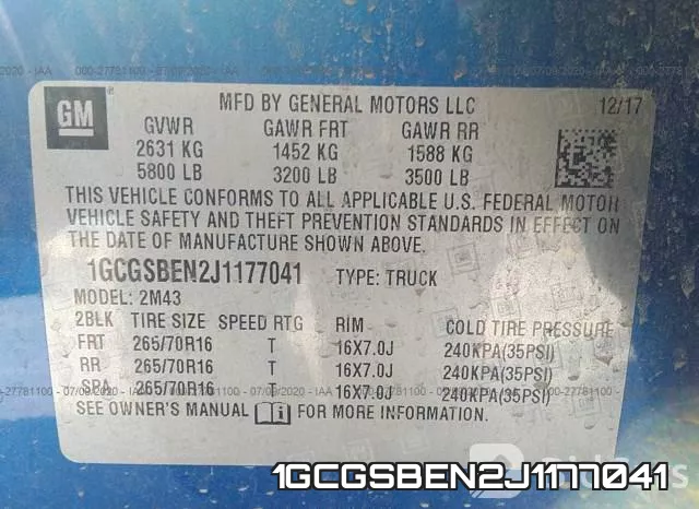 1GCGSBEN2J1177041 фото 10