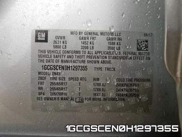 1GCGSCEN0H1297355 фото 2