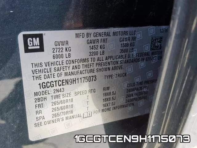 1GCGTCEN9H1175073 фото 2