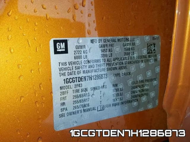 1GCGTDEN7H1286873 фото 2