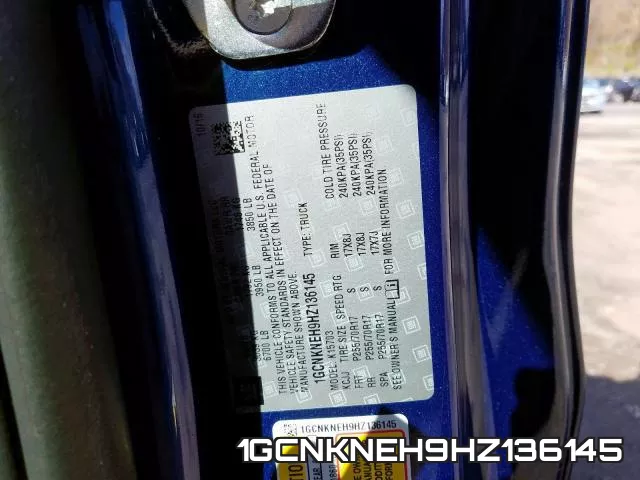 1GCNKNEH9HZ136145 фото 2