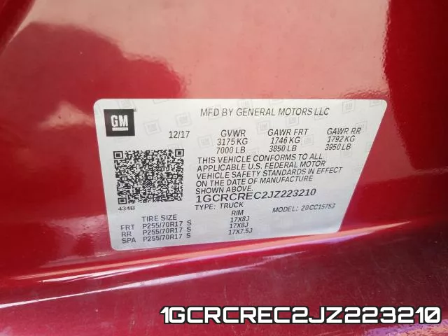 1GCRCREC2JZ223210 фото 2