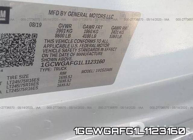 1GCWGAFG1L1123160 фото 10