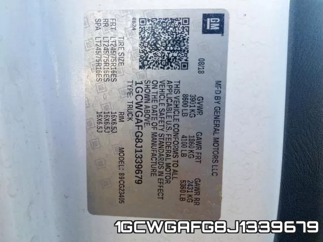 1GCWGAFG8J1339679 фото 2