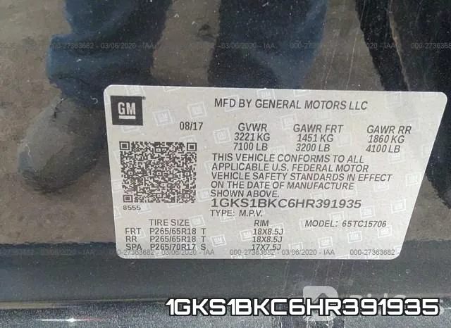 1GKS1BKC6HR391935 фото 10