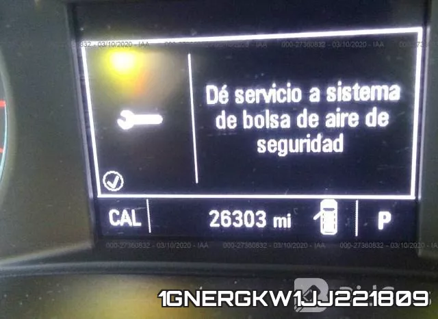 1GNERGKW1JJ221809 фото 8