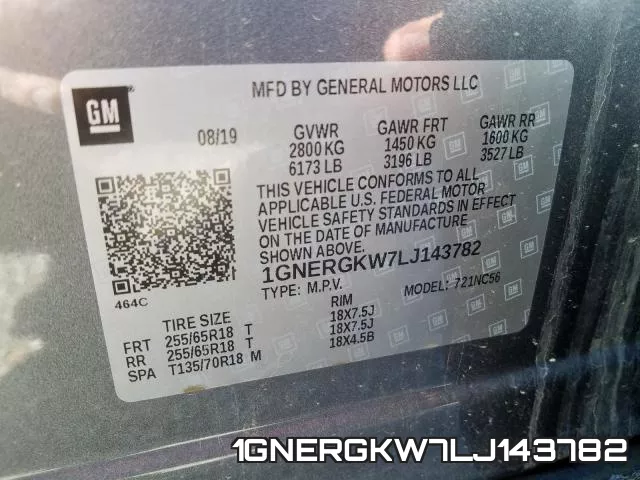 1GNERGKW7LJ143782 фото 2