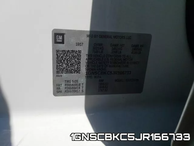 1GNSCBKC5JR166733 фото 2