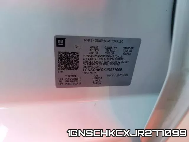 1GNSCHKCXJR277099 фото 2