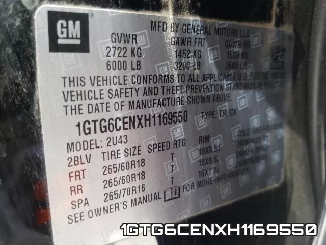 1GTG6CENXH1169550 фото 2