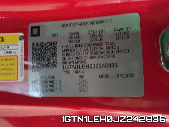 1GTN1LEH0JZ242836 фото 2