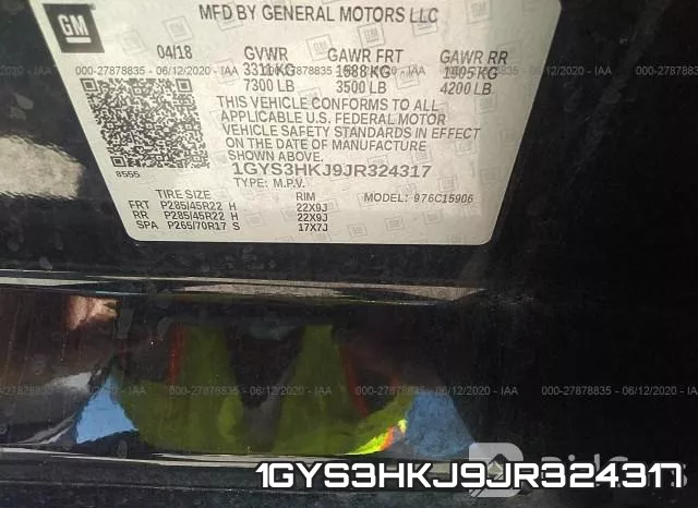 1GYS3HKJ9JR324317 фото 10