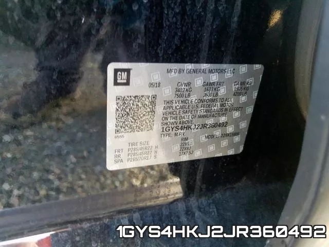 1GYS4HKJ2JR360492 фото 2