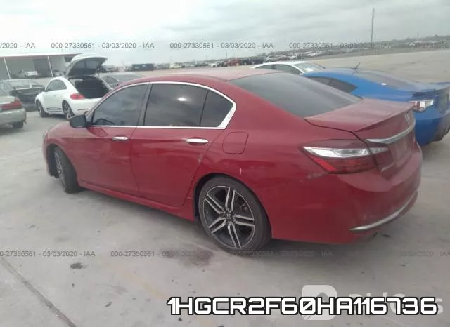 1HGCR2F60HA116736 фото 4