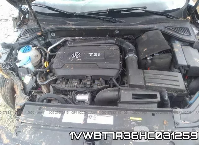 1VWBT7A36HC031259 фото 2