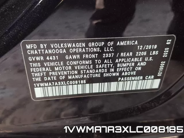 1VWMA7A3XLC008185 фото 2