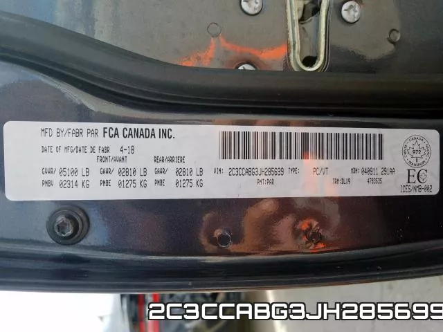 2C3CCABG3JH285699 фото 2