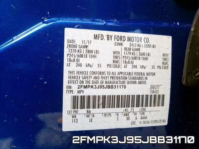 2FMPK3J95JBB31170 фото 2