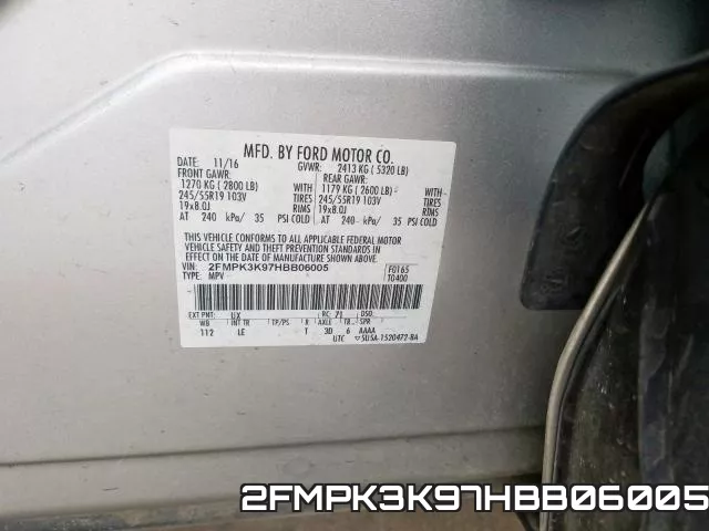 2FMPK3K97HBB06005 фото 2