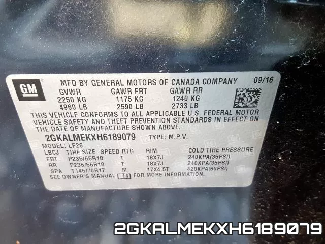2GKALMEKXH6189079 фото 2