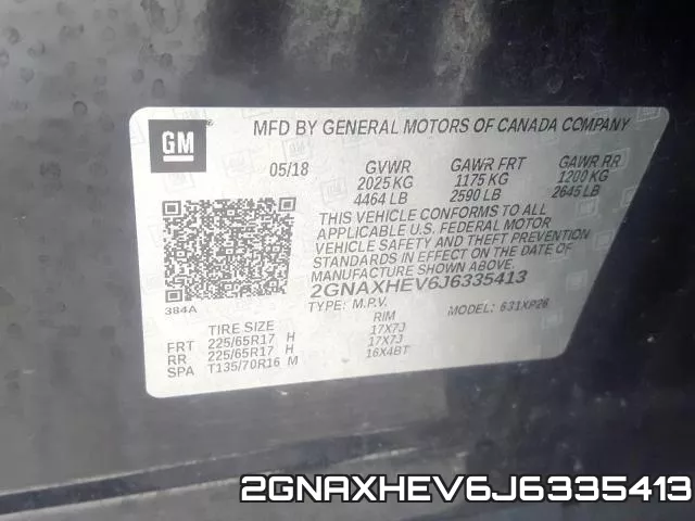 2GNAXHEV6J6335413 фото 2