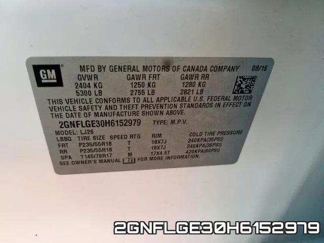 2GNFLGE30H6152979 фото 2