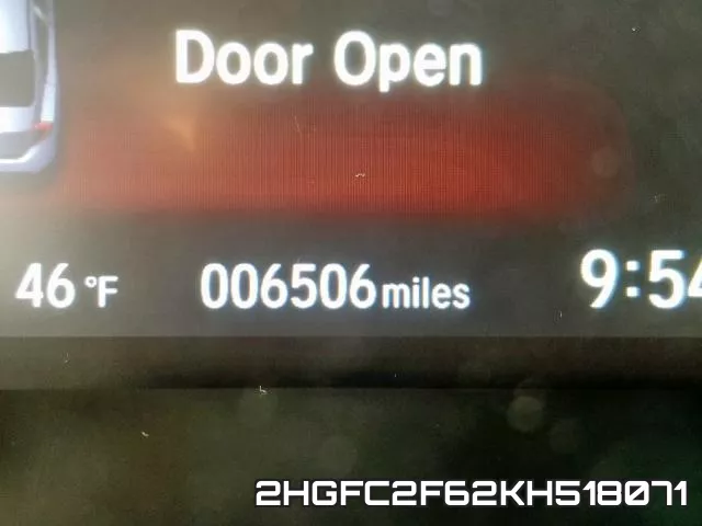 2HGFC2F62KH518071 фото 9