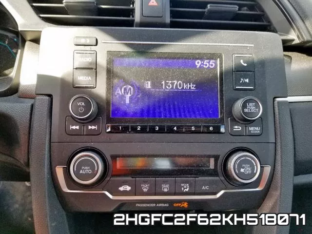 2HGFC2F62KH518071 фото 10