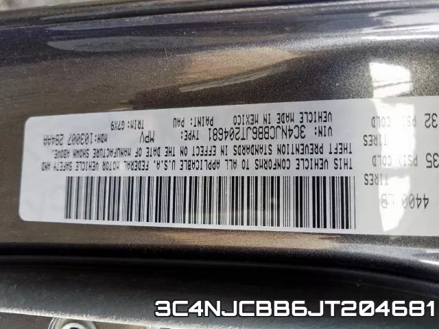 3C4NJCBB6JT204681 фото 2