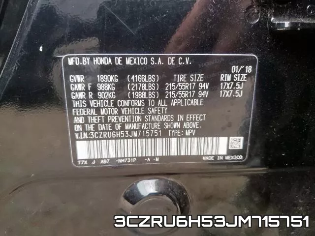 3CZRU6H53JM715751 фото 2