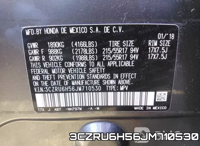 3CZRU6H56JM710530 фото 10