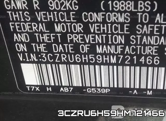 3CZRU6H59HM721466 фото 10