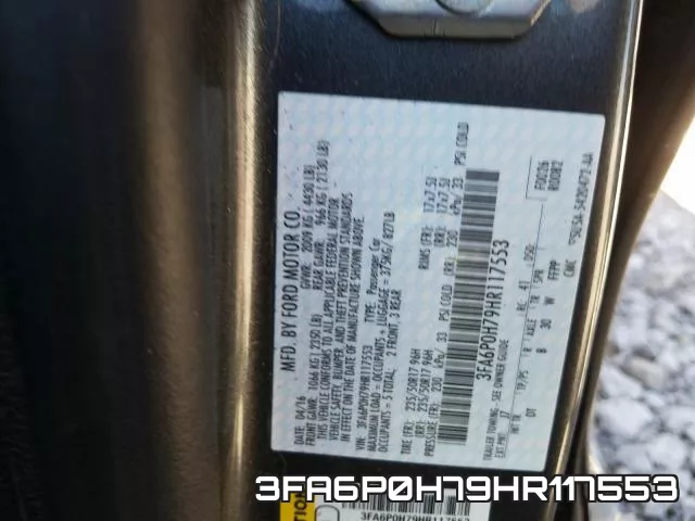 3FA6P0H79HR117553 фото 2