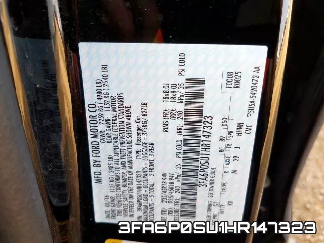 3FA6P0SU1HR147323 фото 2