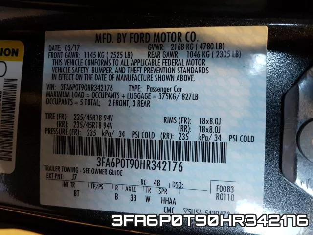 3FA6P0T90HR342176 фото 2
