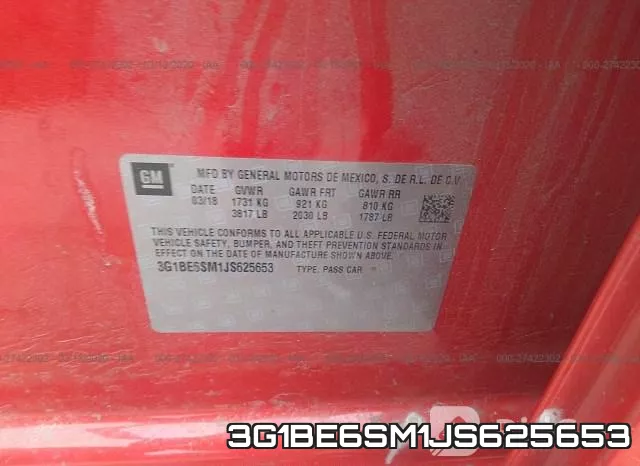 3G1BE6SM1JS625653 фото 10