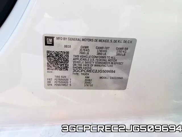 3GCPCREC2JG509694 фото 2