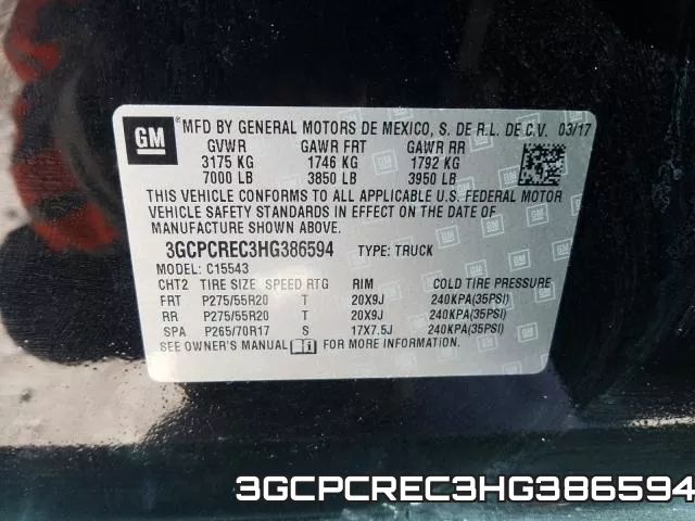 3GCPCREC3HG386594 фото 2