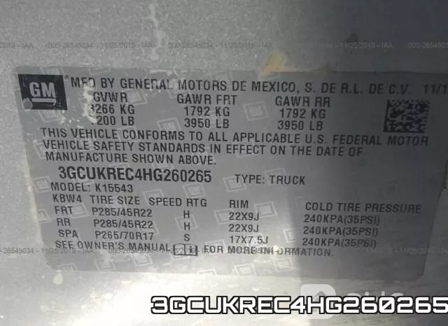 3GCUKREC4HG260265 фото 10