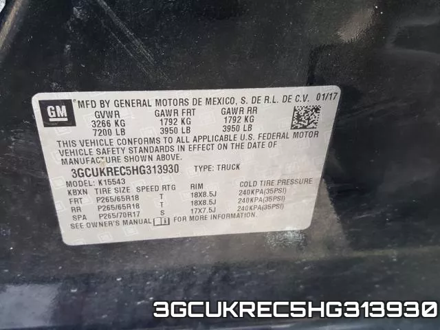 3GCUKREC5HG313930 фото 2