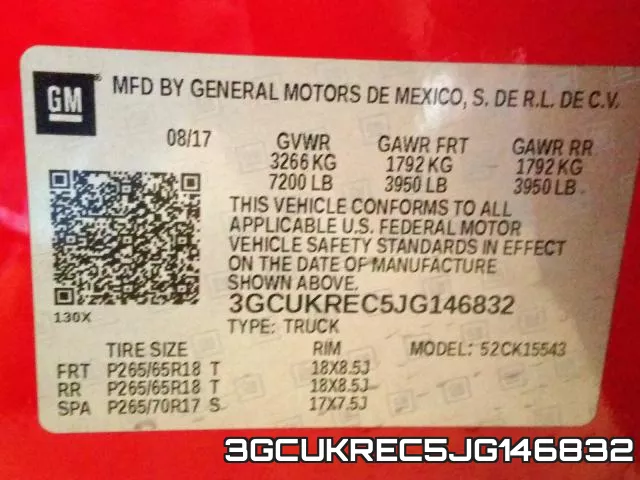 3GCUKREC5JG146832 фото 2