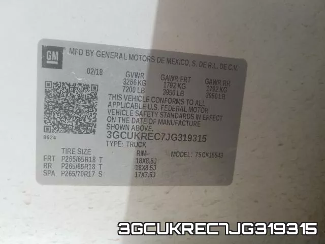3GCUKREC7JG319315 фото 2